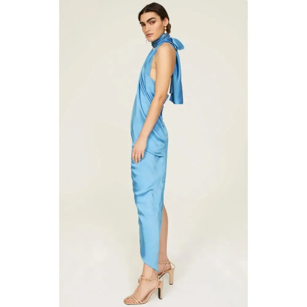 ARIAS NEW YORK Blue Asymmetrical Dress